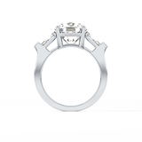 Cushion Three Stone  Lab Grown Diamond Engagement Ring