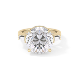 Round Three Stone Lab Grown Diamond Engagement Ring