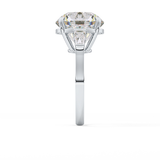 Round Three Stone Lab Grown Diamond Engagement Ring