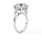 Round Three Stone Lab Grown Diamond Engagement Ring