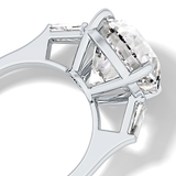 Round Three Stone Lab Grown Diamond Engagement Ring