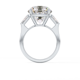 Round Three Stone Lab Grown Diamond Engagement Ring