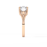 Cushion Three Stone Lab Grown Diamond Engagement Ring