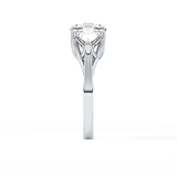 Cushion Three Stone Lab Grown Diamond Engagement Ring
