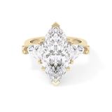 Marquise Three Stone Lab Grown Diamond Engagement Ring