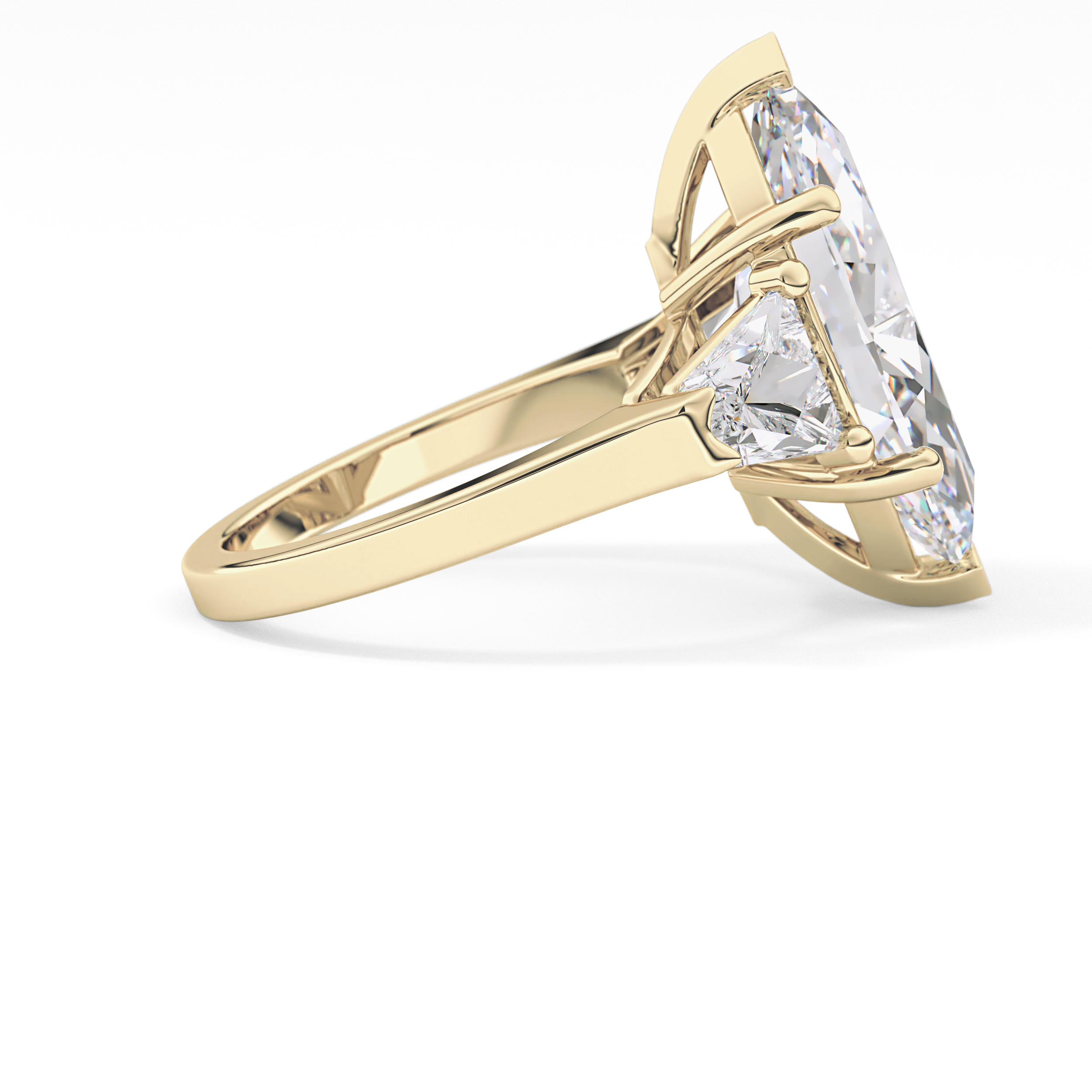 Marquise Three Stone Lab Grown Diamond Engagement Ring