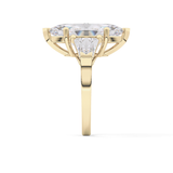 Marquise Three Stone Lab Grown Diamond Engagement Ring