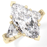 Marquise Three Stone Lab Grown Diamond Engagement Ring