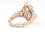Marquise Three Stone Lab Grown Diamond Engagement Ring