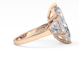 Marquise Three Stone Lab Grown Diamond Engagement Ring