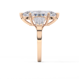 Marquise Three Stone Lab Grown Diamond Engagement Ring