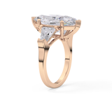 Marquise Three Stone Lab Grown Diamond Engagement Ring