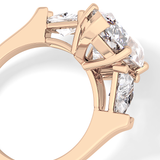 Marquise Three Stone Lab Grown Diamond Engagement Ring