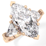 Marquise Three Stone Lab Grown Diamond Engagement Ring