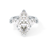 Marquise Three Stone Lab Grown Diamond Engagement Ring