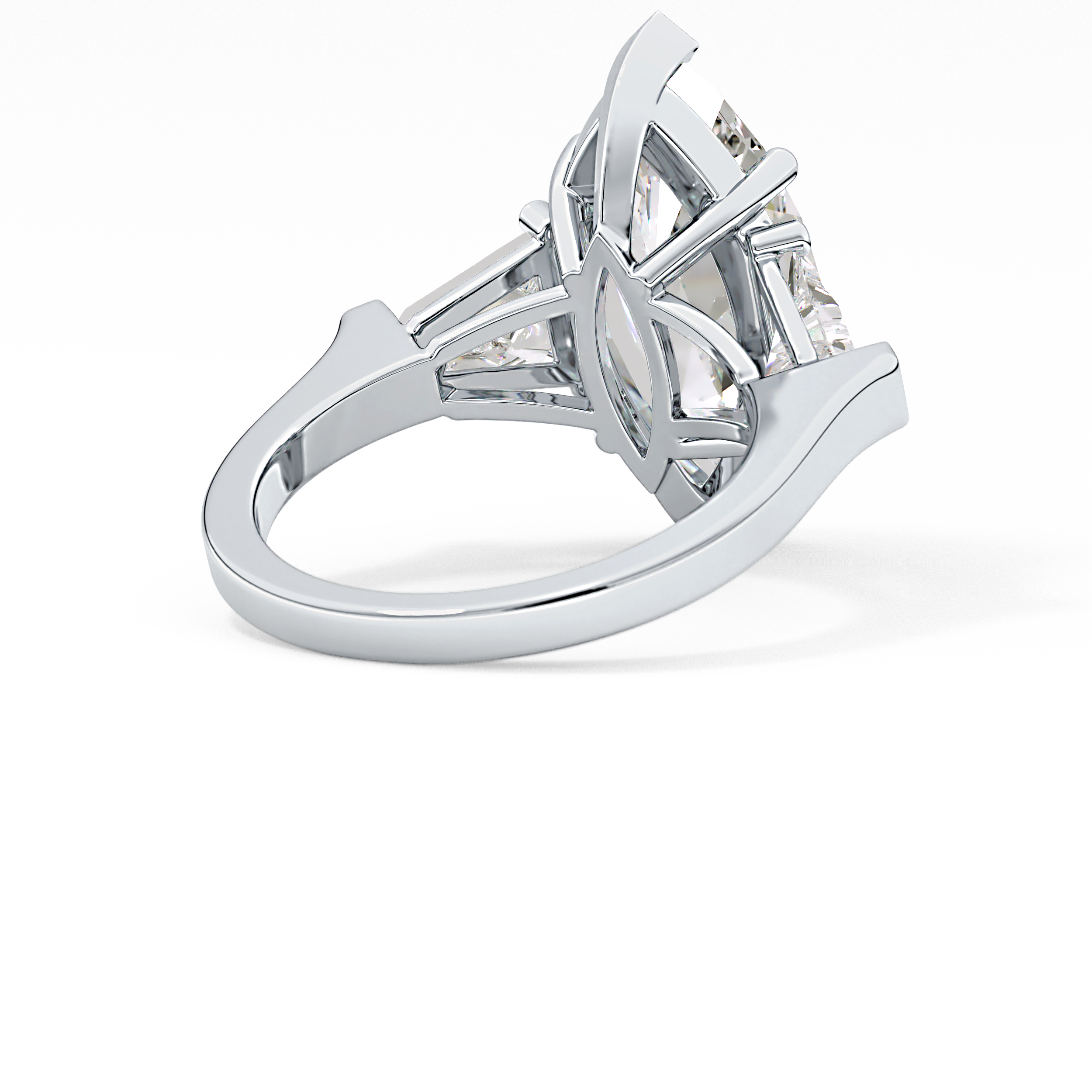 Marquise Three Stone Lab Grown Diamond Engagement Ring