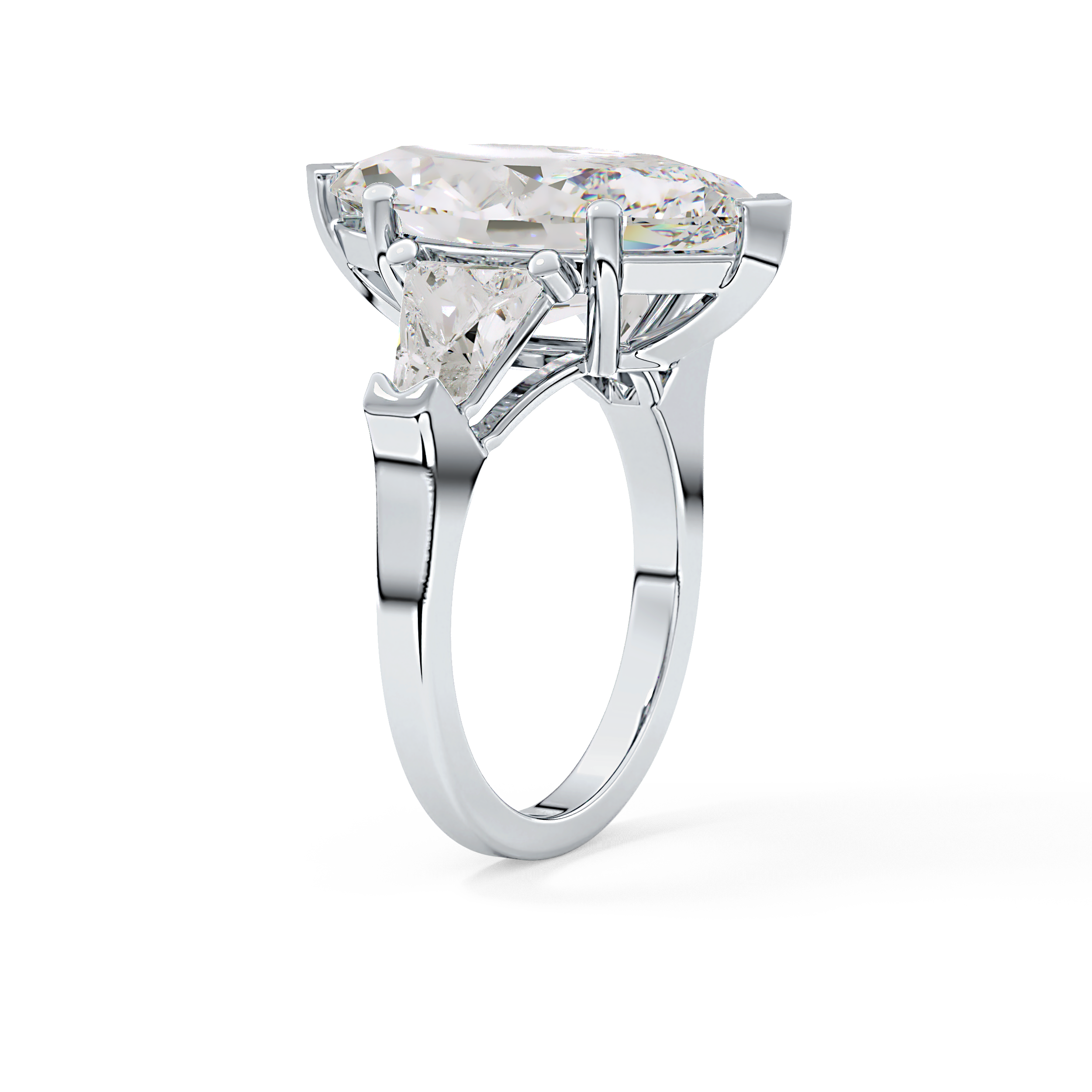 Marquise Three Stone Lab Grown Diamond Engagement Ring