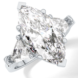 Marquise Three Stone Lab Grown Diamond Engagement Ring