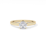 Round Solitaire Lab Grown Diamond Engagement Ring