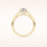 0.86 CT Round Shaped Solitaire Moissanite Engagement Ring
