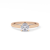Round Solitaire Lab Grown Diamond Engagement Ring