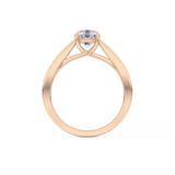 Round Solitaire Lab Grown Diamond Engagement Ring