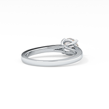 Round Solitaire Lab Grown Diamond Engagement Ring