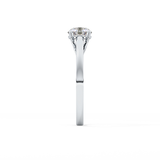 Round Solitaire Lab Grown Diamond Engagement Ring
