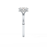 Cushion Hidden Halo Lab Grown Diamond Engagement Ring