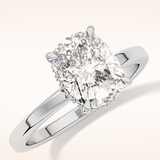 1.94 CT Cushion Shaped Hidden Halo Moissanite Engagement Ring