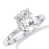 Cushion Hidden Halo Lab Grown Diamond Engagement Ring
