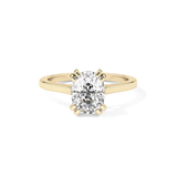 Cushion Solitaire Lab Grown Diamond Engagement Ring