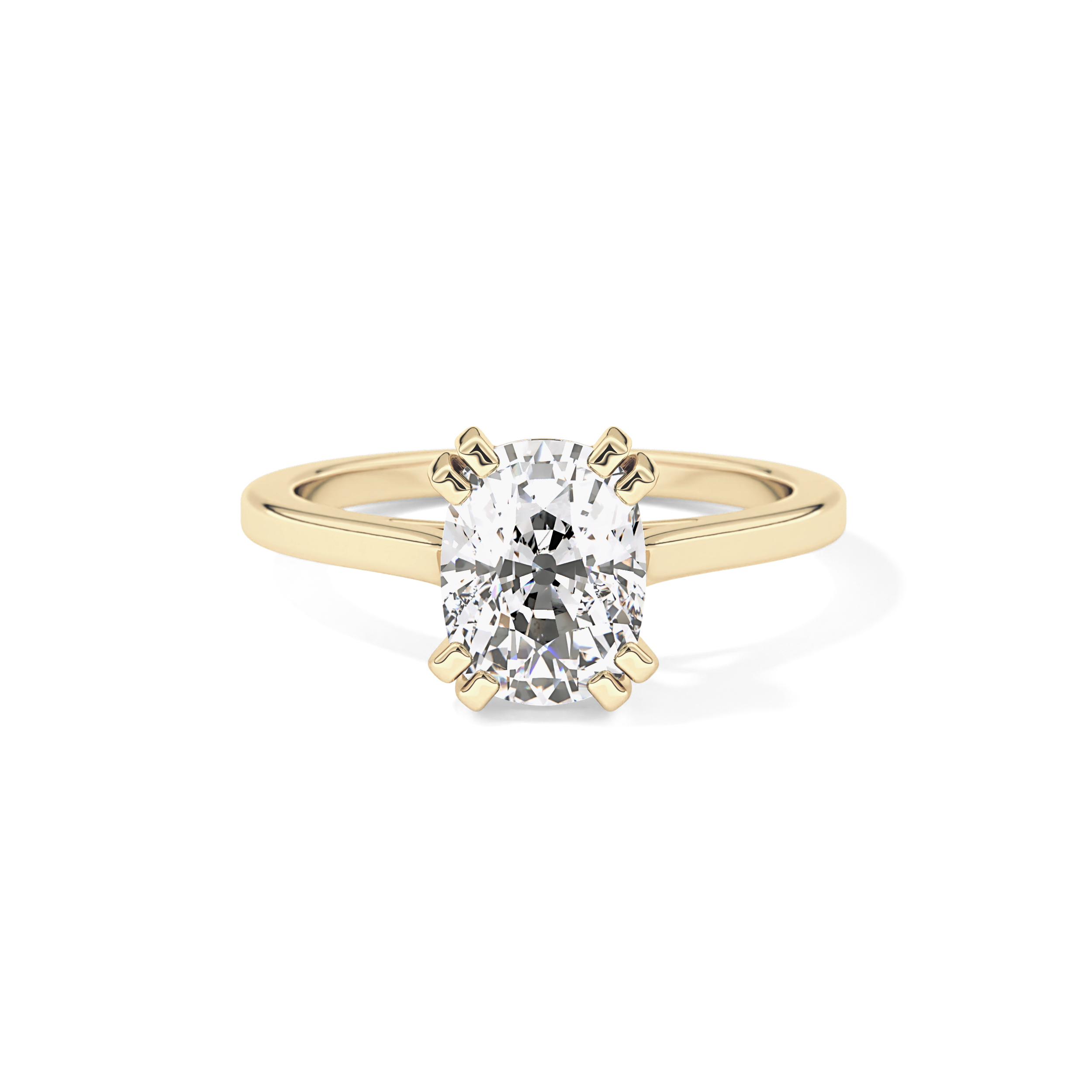 Cushion Solitaire Lab Grown Diamond Engagement Ring