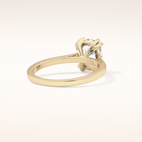 2.61 CT Cushion Shaped Solitaire Moissanite Engagement Ring