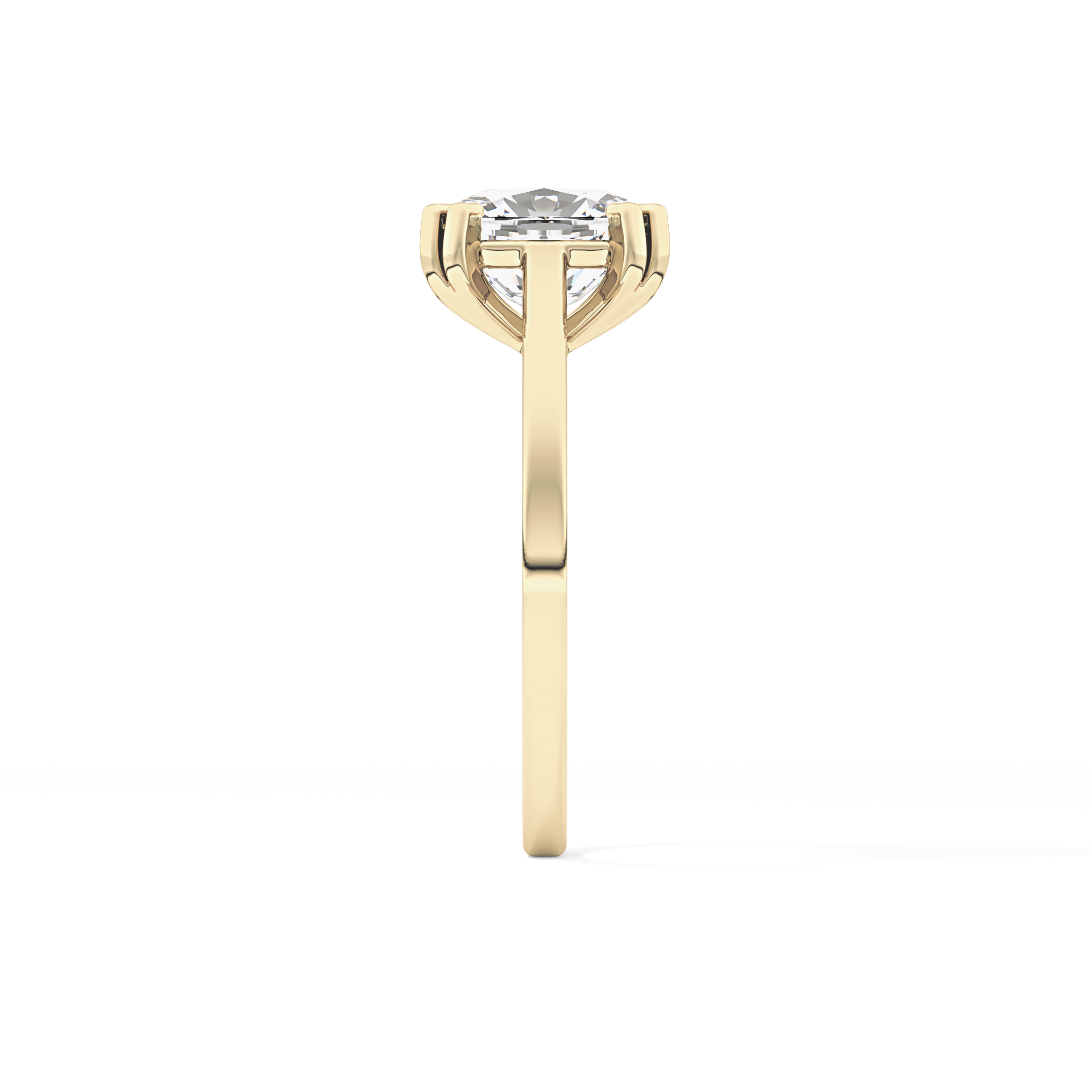 Cushion Solitaire Lab Grown Diamond Engagement Ring