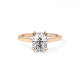 Cushion Solitaire Lab Grown Diamond Engagement Ring
