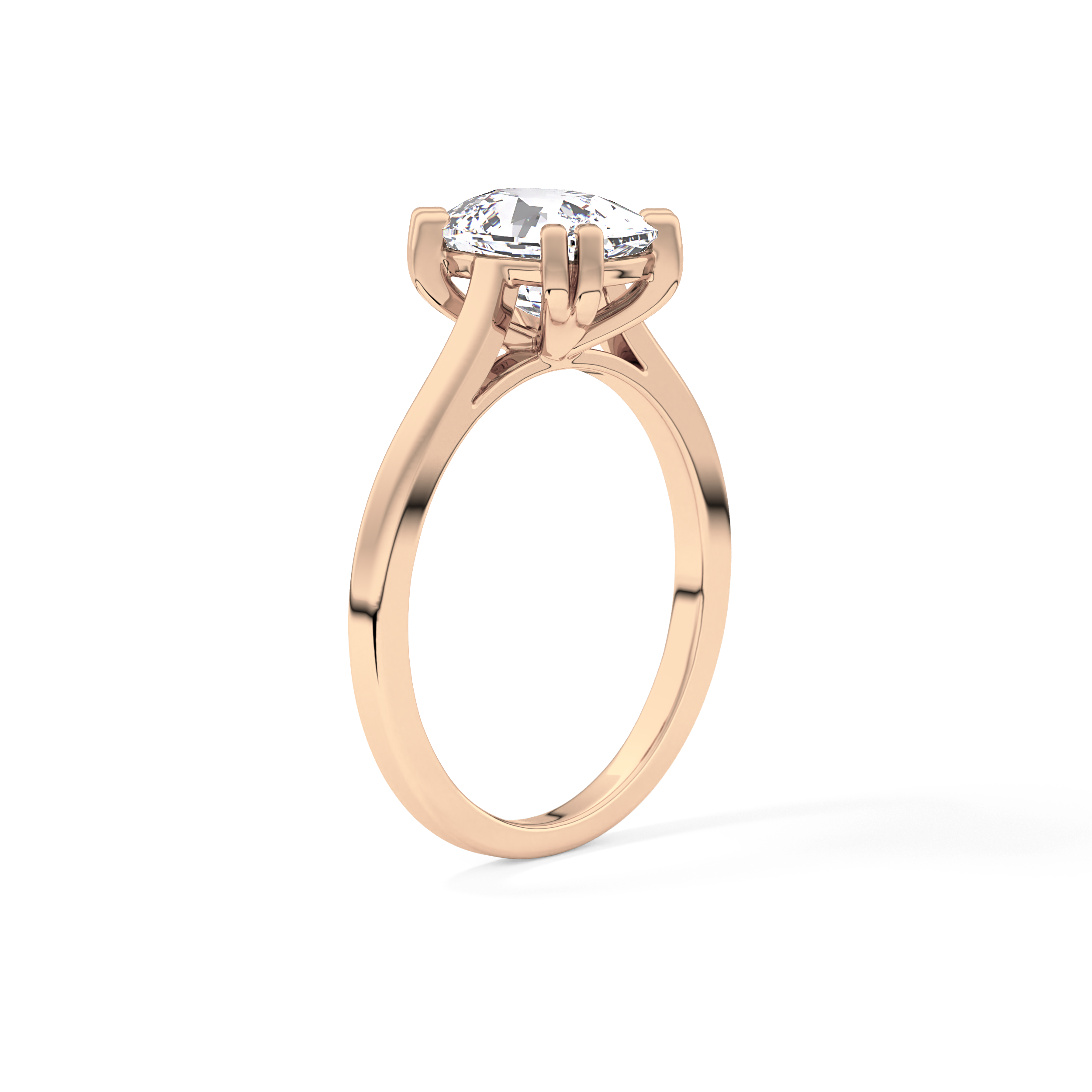 Cushion Solitaire Lab Grown Diamond Engagement Ring