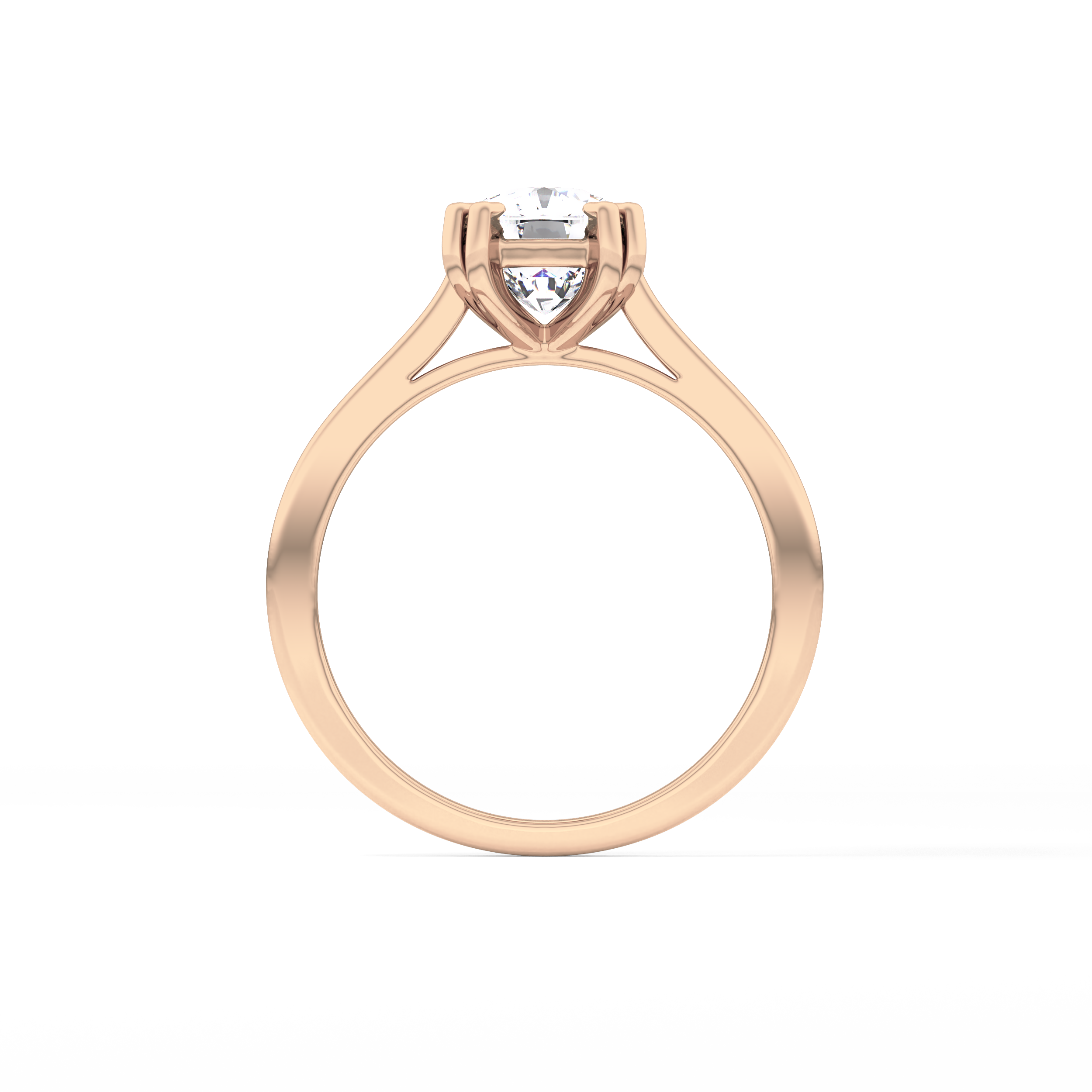 Cushion Solitaire Lab Grown Diamond Engagement Ring