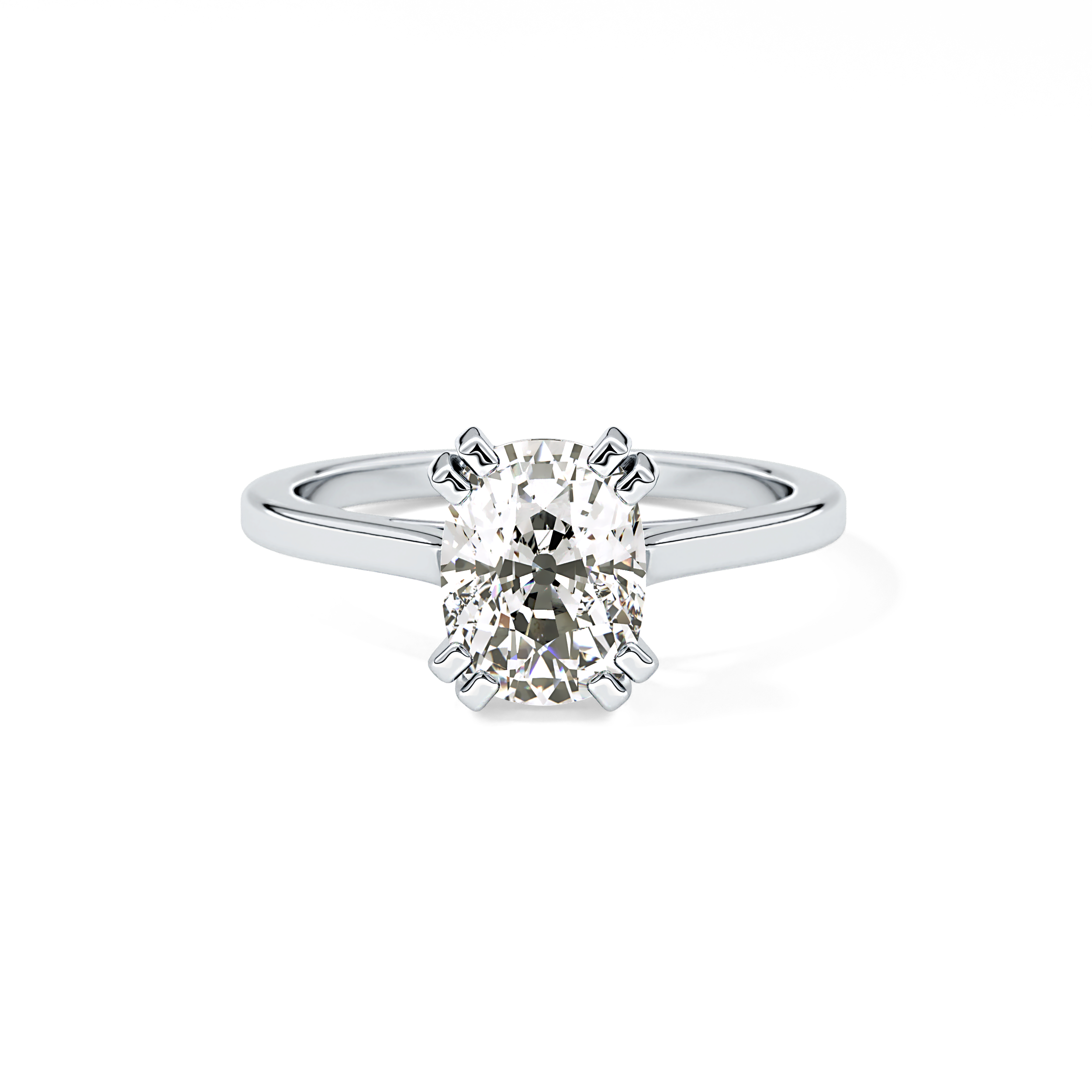 Cushion Solitaire Lab Grown Diamond Engagement Ring