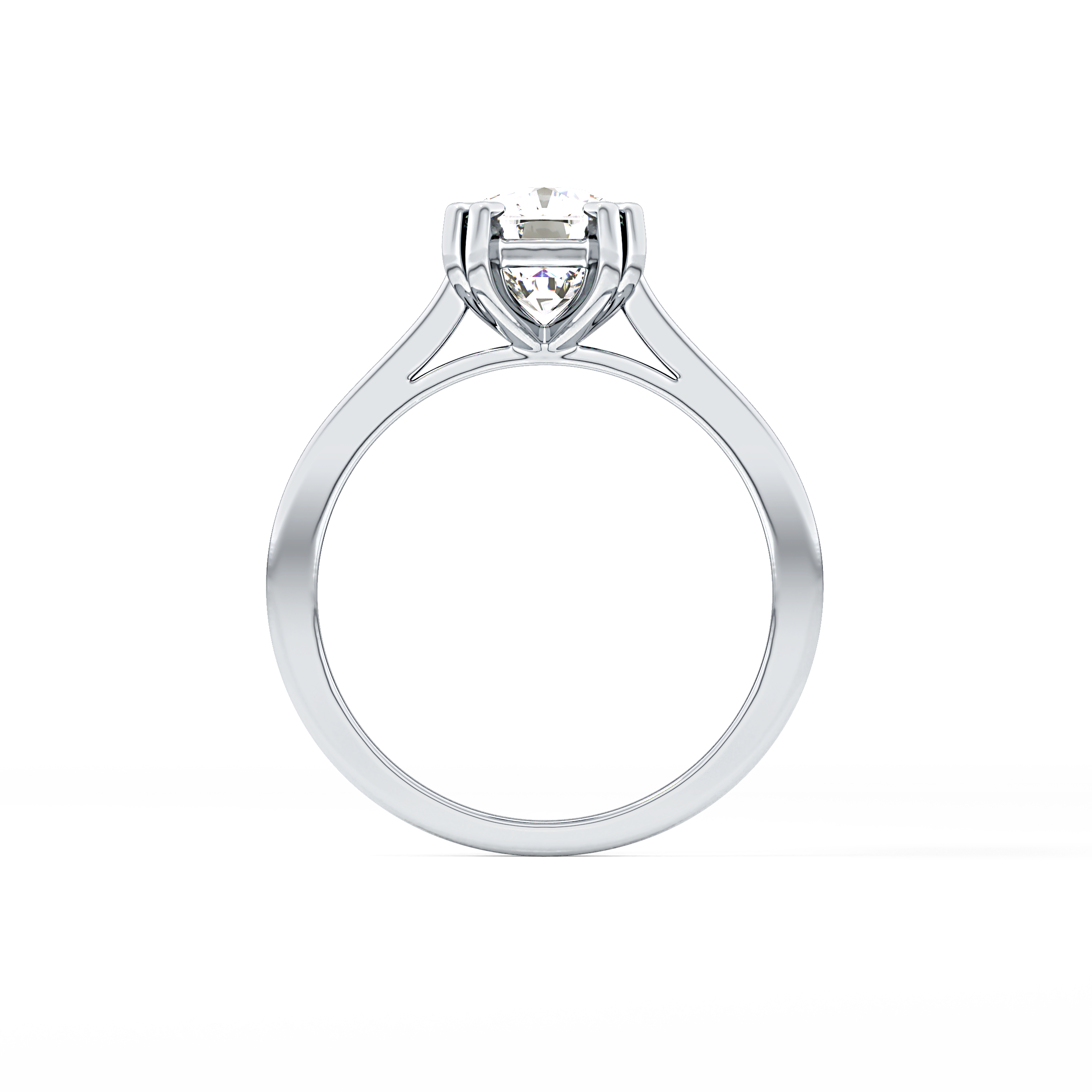 Cushion Solitaire Lab Grown Diamond Engagement Ring