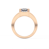 Asscher Solitaire Lab Grown Diamond Engagement Ring