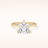 2.07 CT Trillion Shaped Solitaire Moissanite Engagement Ring
