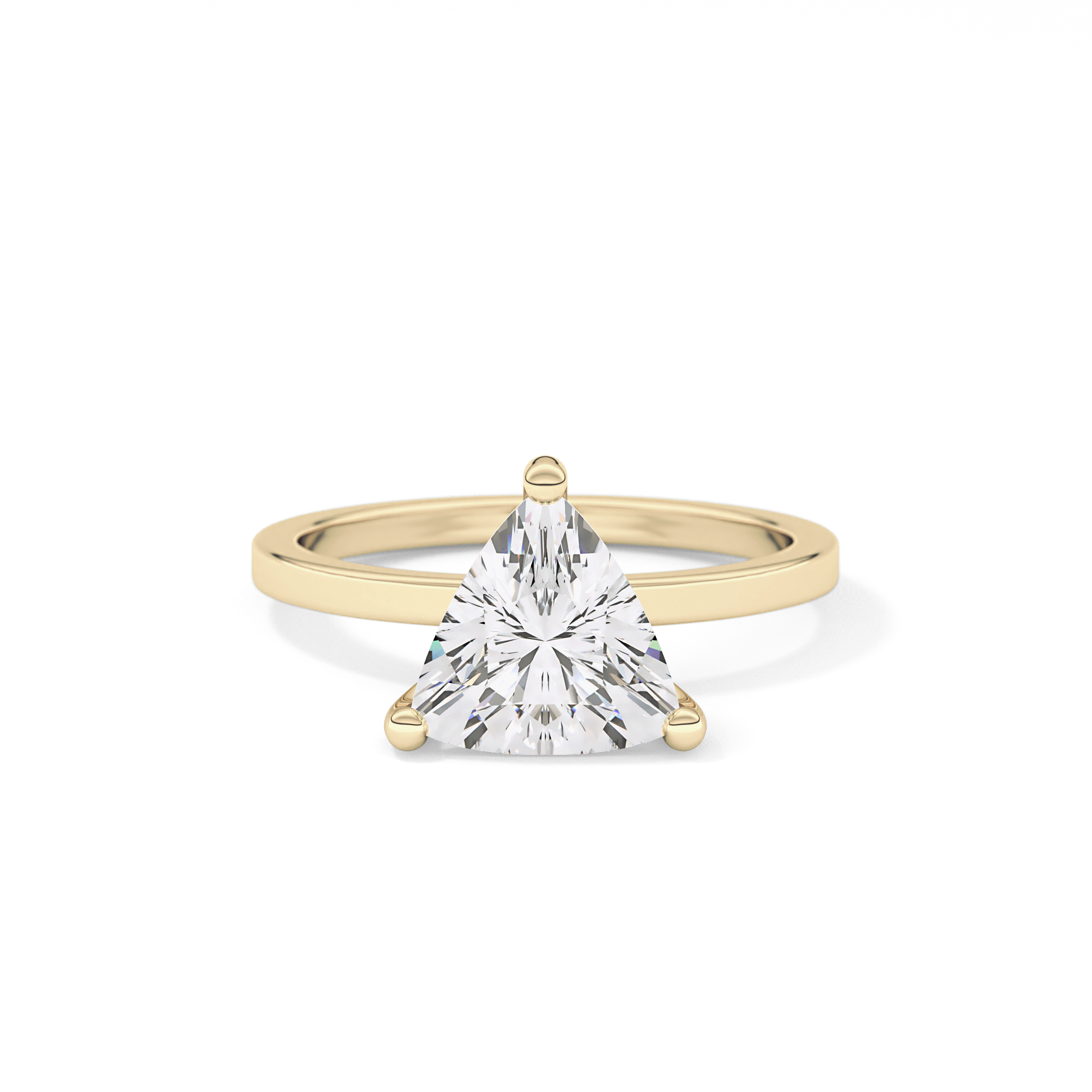 Trillion Solitaire Lab Grown Diamond Engagement Ring