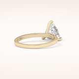 2.07 CT Trillion Shaped Solitaire Moissanite Engagement Ring