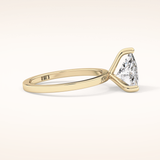 2.07 CT Trillion Shaped Solitaire Moissanite Engagement Ring
