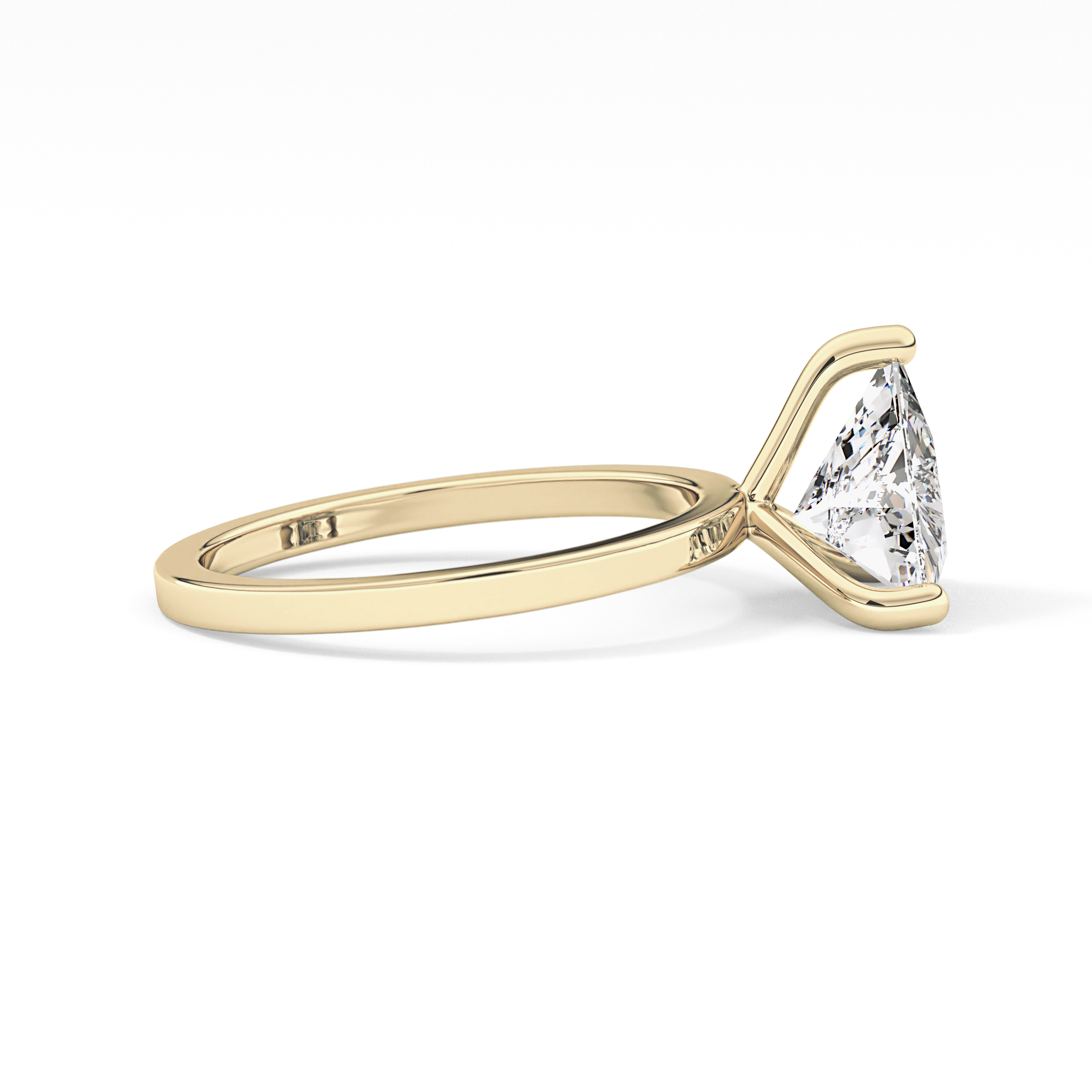 Trillion Solitaire Lab Grown Diamond Engagement Ring