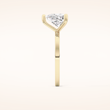 2.07 CT Trillion Shaped Solitaire Moissanite Engagement Ring