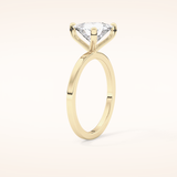2.07 CT Trillion Shaped Solitaire Moissanite Engagement Ring