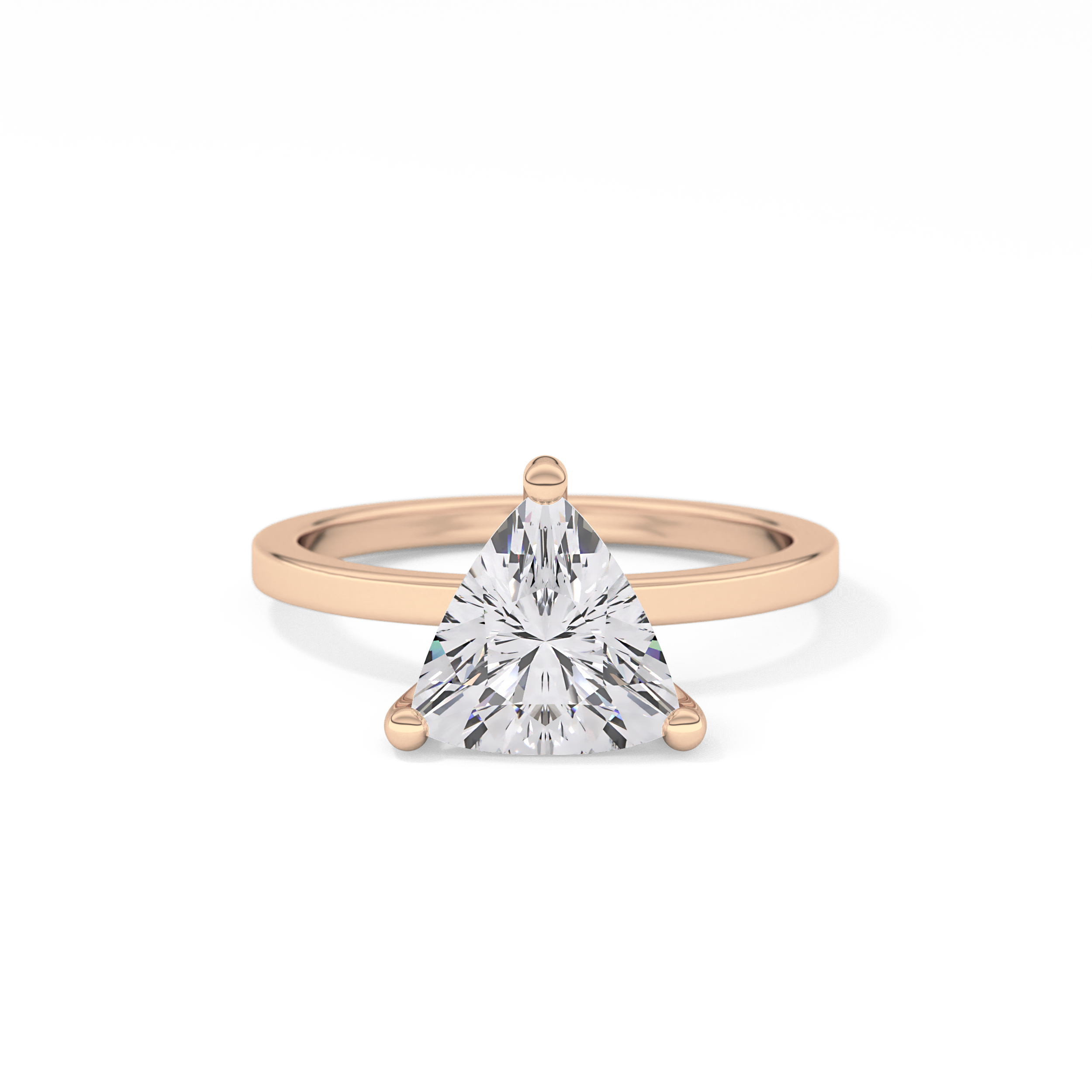 Trillion Solitaire Lab Grown Diamond Engagement Ring