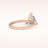 2.07 CT Trillion Shaped Solitaire Moissanite Engagement Ring
